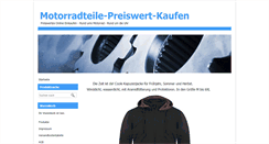 Desktop Screenshot of motorradteile-preiswert-kaufen.de